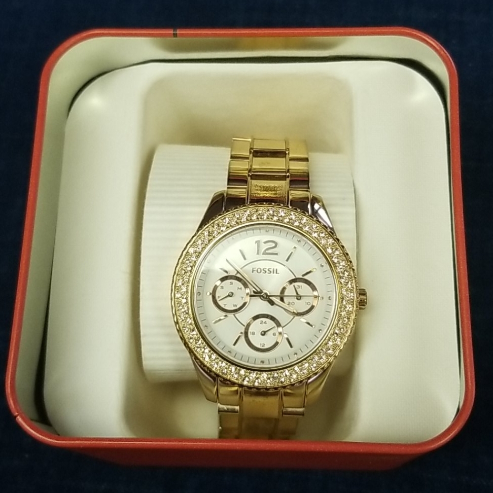 Womens Rose Gold Fossil watch